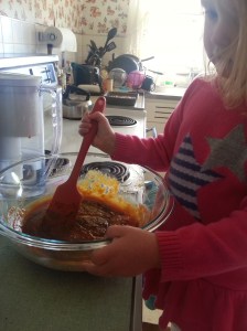 Have a trusty assistant to stir for you, while you take pics.